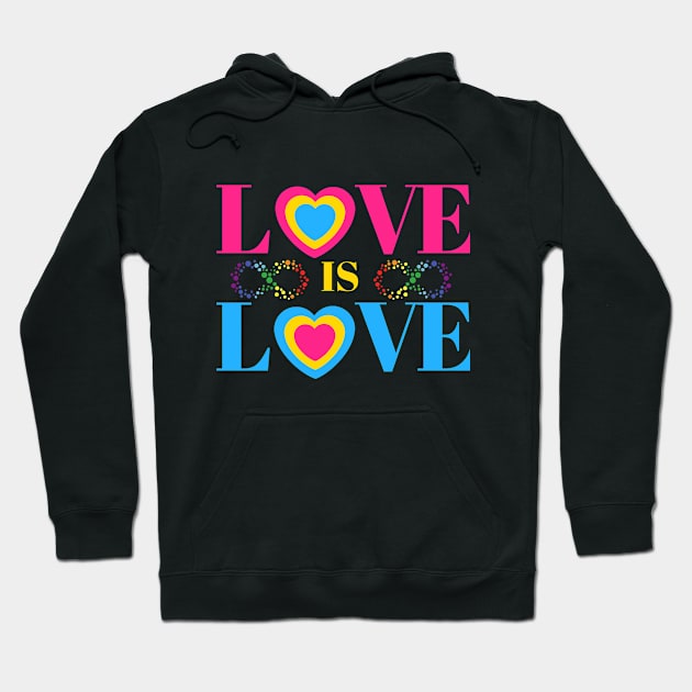 Love is Love, Pansexual Couples Matching Hoodie by MzM2U